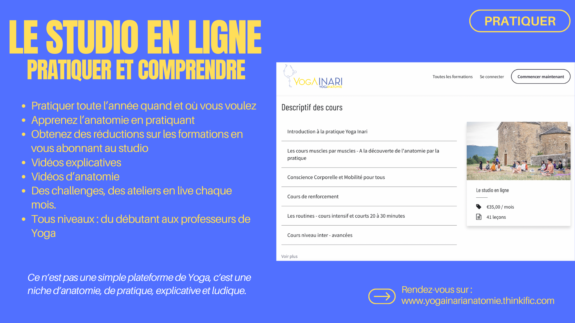 Cours et Ateliers en ligne
